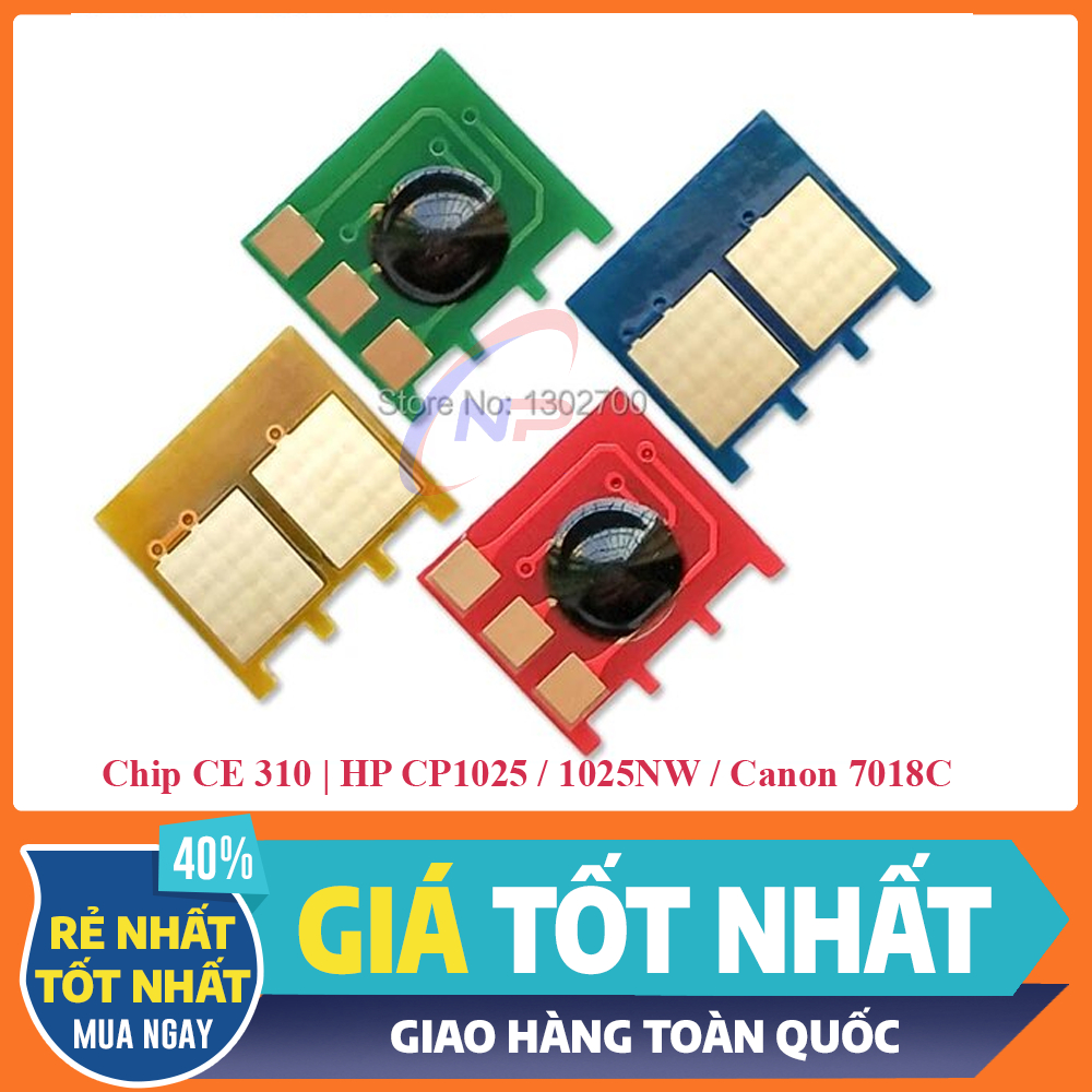 Chip Mực HP CP 1025 / 1025W / Canon 7018C - CE 310 / 311 / 312 / 313