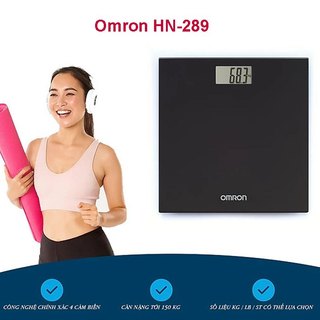 Cân Điện Tử Sức Khỏe Omron HN-289 | Mặt Kính Chịu Lực 150Kg - Bảo Hành Chính Hãng 2 năm