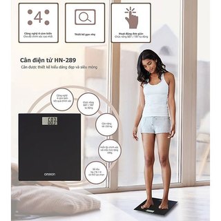 Cân Điện Tử Sức Khỏe Omron HN-289 | Mặt Kính Chịu Lực 150Kg - Bảo Hành Chính Hãng 2 năm