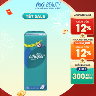 Băng Vệ Sinh WHISPER Cánh Cho Ngày Nhiều 28cm - Gói 16 Miếng