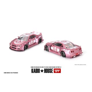 Mô hình xe Nissan Skyline GT-R (R34)  tỉ lệ 1:64 MiniGT - Kaido House KHMG128