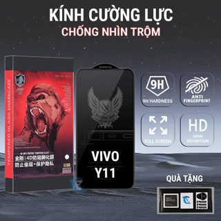 Kính cường lực Vivo Y11 2019 chống nhìn trộm full màn I Miếng dán bảo vệ màn hình điện thoại VV