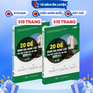 Bộ Sách 20 Đề ôn thi đánh giá năng lực Đại học Quốc gia Hà Nội Năm 2025