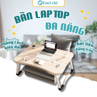  Bàn học làm việc gấp gọn Nago Bàn học mini thông minh có thể gập lại Có Khay Cốc Và Khay USB 