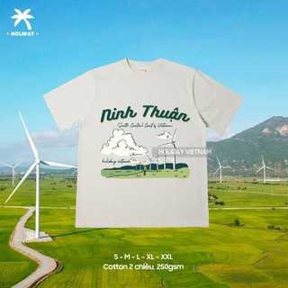 Áo thun unisex nam nữ Điện gió Ninh Thuận cotton 250gsm | Holiday Vietnam