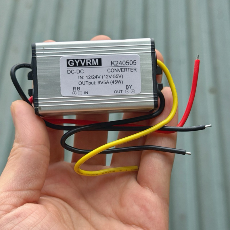 Bộ đổi điện DC 12V xuống DC 9V lắp wifi trên oto