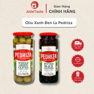Ôliu xanh tách và nguyên hạt La Pedriza 340g - Lọ ôliu ngon, hạt xanh tự nhiên, thực phẩm hữu cơ