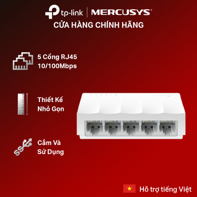 [Hỏa Tốc] Bộ Chia Mạng Switch Để Bàn TP-Link LS1005 5 Cổng 10/100Mbps