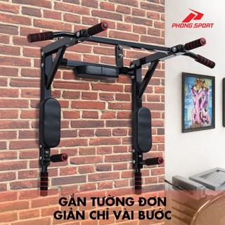 Xà đơn đa năng gắn tường Phongsport, hỗ trợ tập luyện nhiều nhóm cơ