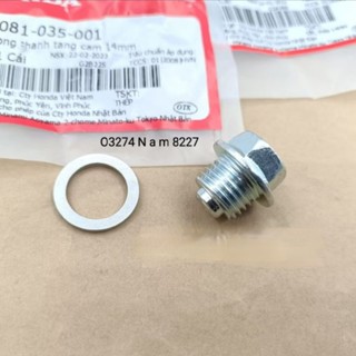 Ốc tăng sên, xích cam DREAM ,WAVE ,FUTURE.... zin Honda bu lông 14mm