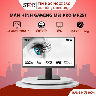 Màn hình Gaming MSI Pro MP251 / MP251L E2 | 24.5 inch, Full HD, IPS, 120Hz, 1ms, phẳng - Bảo hành 24 tháng