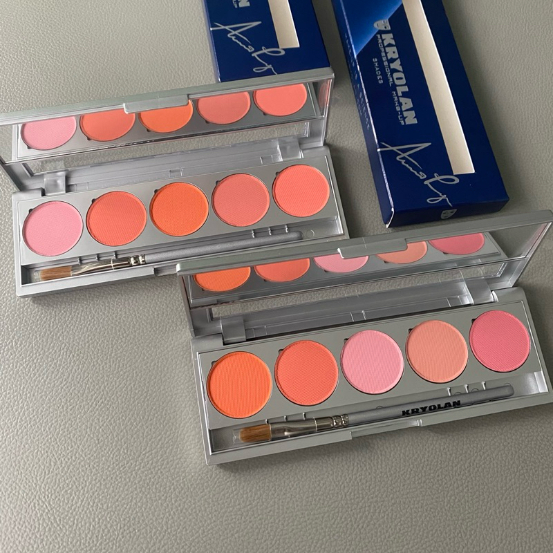 Má hồng Kryolan mini bảng 5 màu