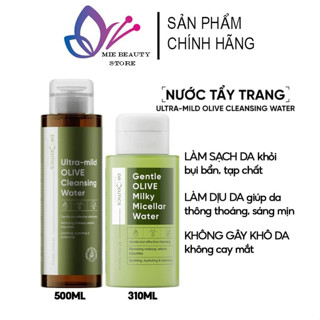 Nước tẩy trang Drceutics 500ml 300ml Ultra-mild Olive Cleansing Water giúp cấp cẩm làn da sạch mịn thông thoáng