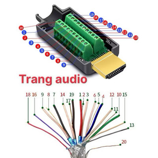 Đầu jack HDMI hàn,bắt vít (đơn giá 1 chiếc),HDLink