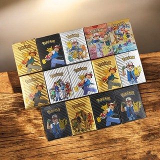  Bộ Thẻ Bài Pokemon Kim Loại Mạ Vàng Bạc Đen 27 55 110 150 Lá VMAX GX Siêu Đẹp  Tiếng Anh  