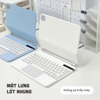 Bao da kèm bàn phím, vỏ ốp kèm bàn phím ipad dành cho ipad pro m2, m4, air 4/5/6 phiên bản 11/13 inch 2018 - 2024