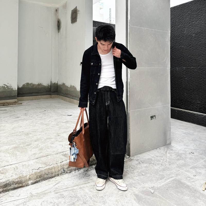 Quần Jeans HAVEN'S unisex dáng thụng Relaxed fit nhiều màu thiết kế bản CAO CẤP - havenstyle | BigBuy360 - bigbuy360.vn