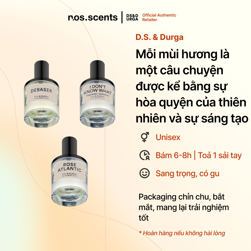 Nước hoa nosscents D.S. & Durga - Debaser, I Don't Know What, Rose Atlantic