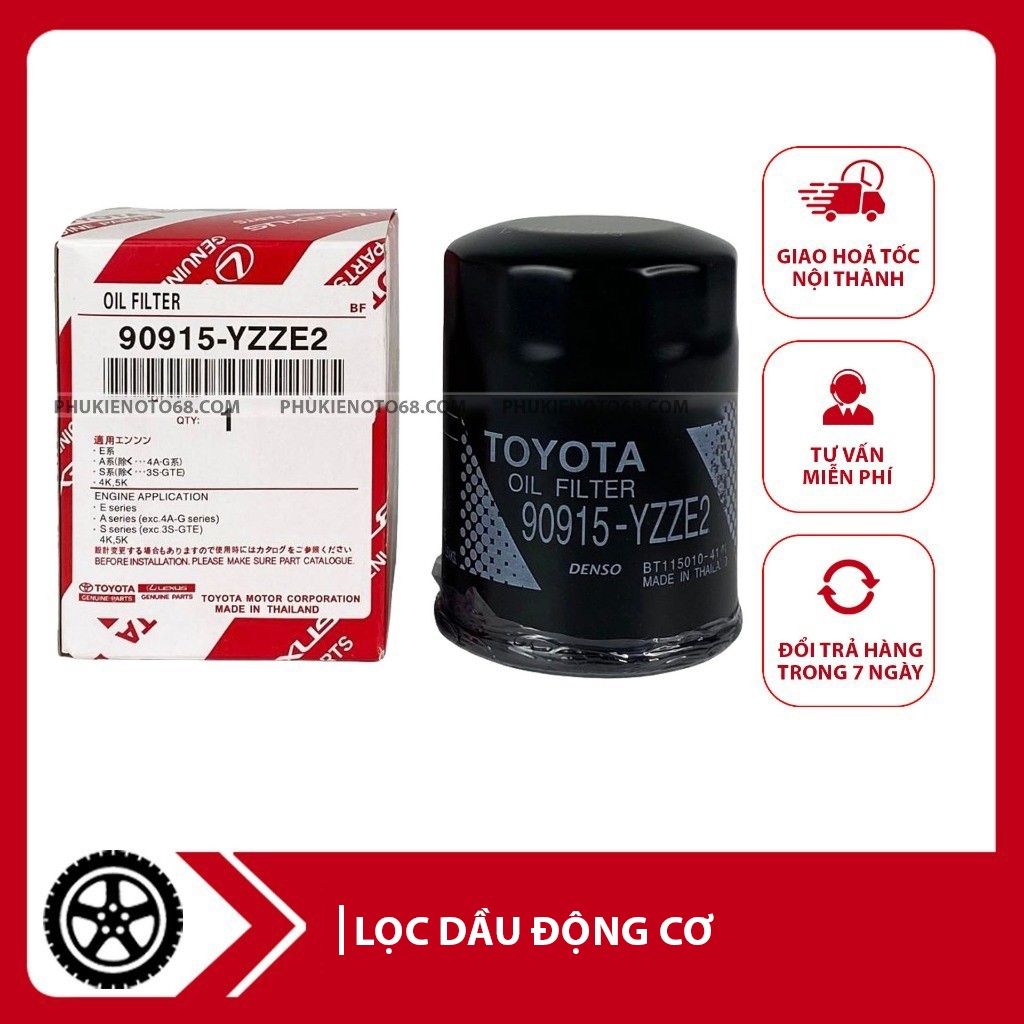 [THANH LÝ]Lọc nhớt động cơ, lọc dầu xe ô tô Camry, Zace, Rav4, Altis mã 90915YZZE2 lắp chung 9091510