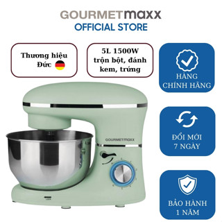  Máy nhào bột Gourmetmaxx 5L 1500W - Thương hiệu Đức - Trộn bột làm chả giò đánh kem đánh trứng 