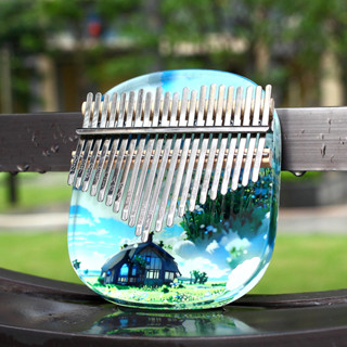  Đàn Kalimba Trong Suốt Pha Lê 17 Phím Chính Hãng - Full Phụ Kiện 