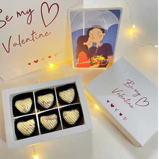Socola Valentine tim vàng các mẫu mới nhất