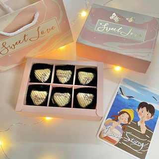 Socola Valentine tim vàng các mẫu mới nhất
