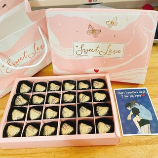 Socola Valentine tim vàng các mẫu mới nhất
