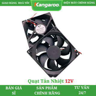 Quạt tản nhiệt 12VDC (9x9cm) dành cho cây nước, máy lọc nước nóng lạnh Kangaroo,  Sunhouse, Karofi, Aqua, Toshiba...