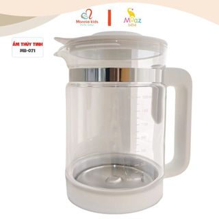 Ấm thủy tinh thay thế máy Moaz Bebe MB071 1.5L, bình thủy tinh đun nước thay thế - Monnie Kids