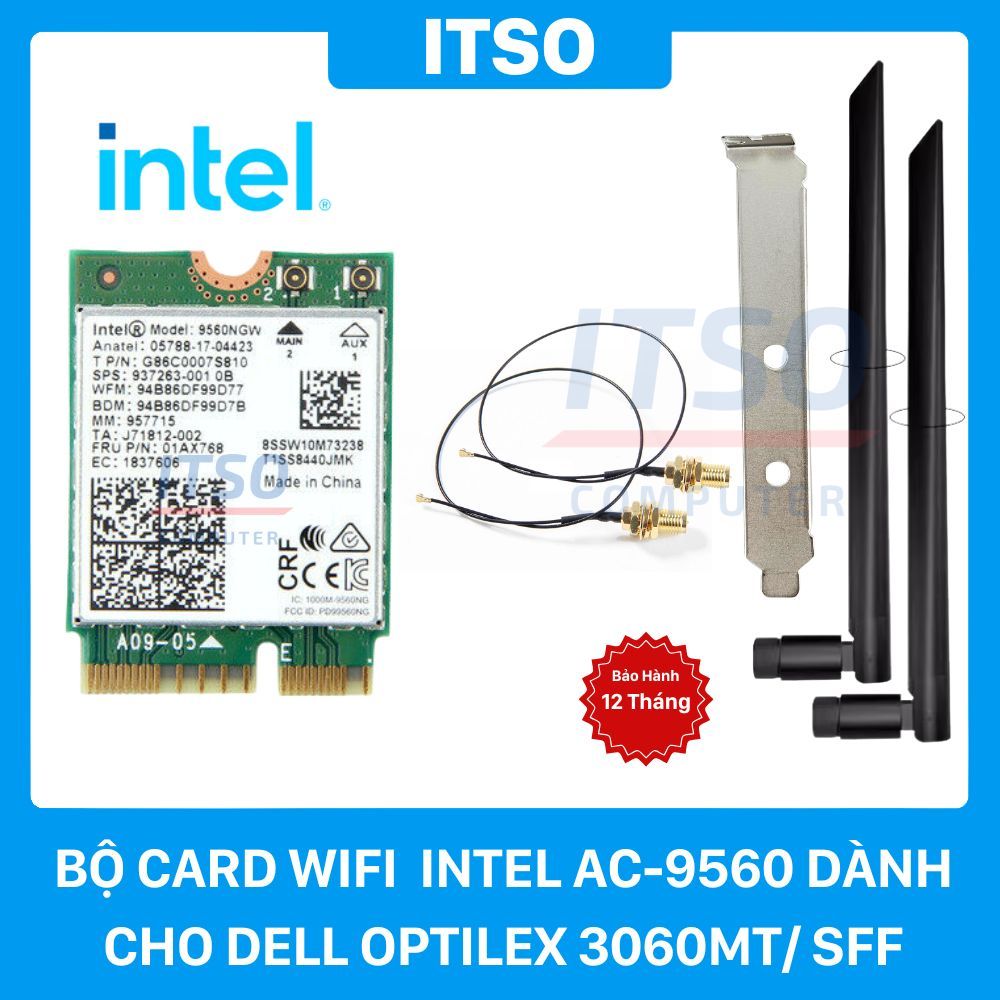 Bộ card WIFI Intel AC-9560 M.2 dành cho Dell Optilex 3060