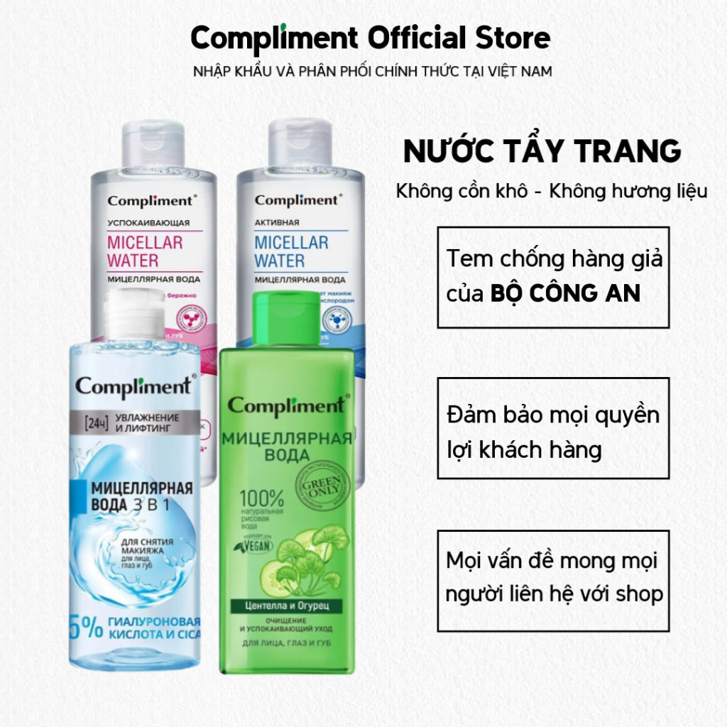 Nước tẩy trang Compliment 400ml