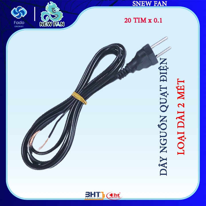 50 SỢI DÂY NGUỒN QUAT 2M - CÔNG SUẤT 100W