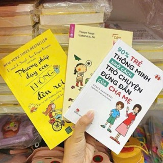 Sách - Combo 3 Cuốn Kĩ Năng Dạy Con, Phương Pháp Dạy Con Không Đòn Roi+ 90% trẻ + Cách Khen