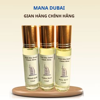Tinh dầu nước hoa manadubai nữ nam 12ml dạng lăn thơm lâu 24h trên quần áo