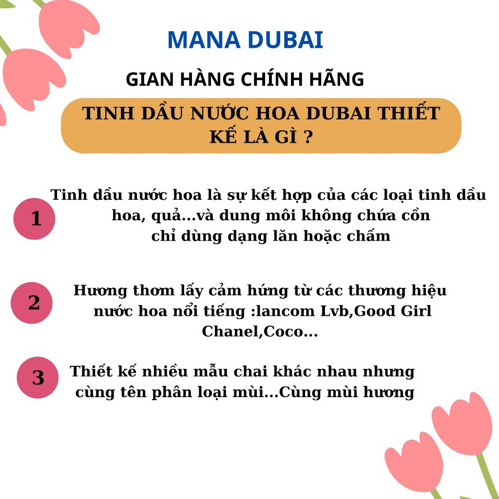 Tinh dầu nước hoa manadubai nữ nam 12ml dạng lăn thơm lâu 24h trên quần áo | BigBuy360 - bigbuy360.vn