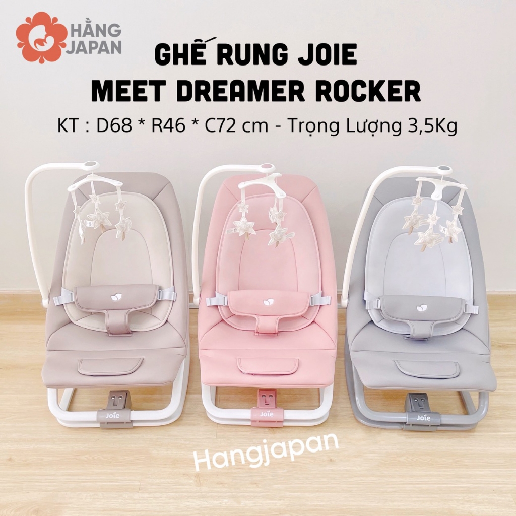 Ghế rung Joie Dreamer Portrait/ Flowers Forever Hàng Anh - Bảo hành chính hãng 1 năm