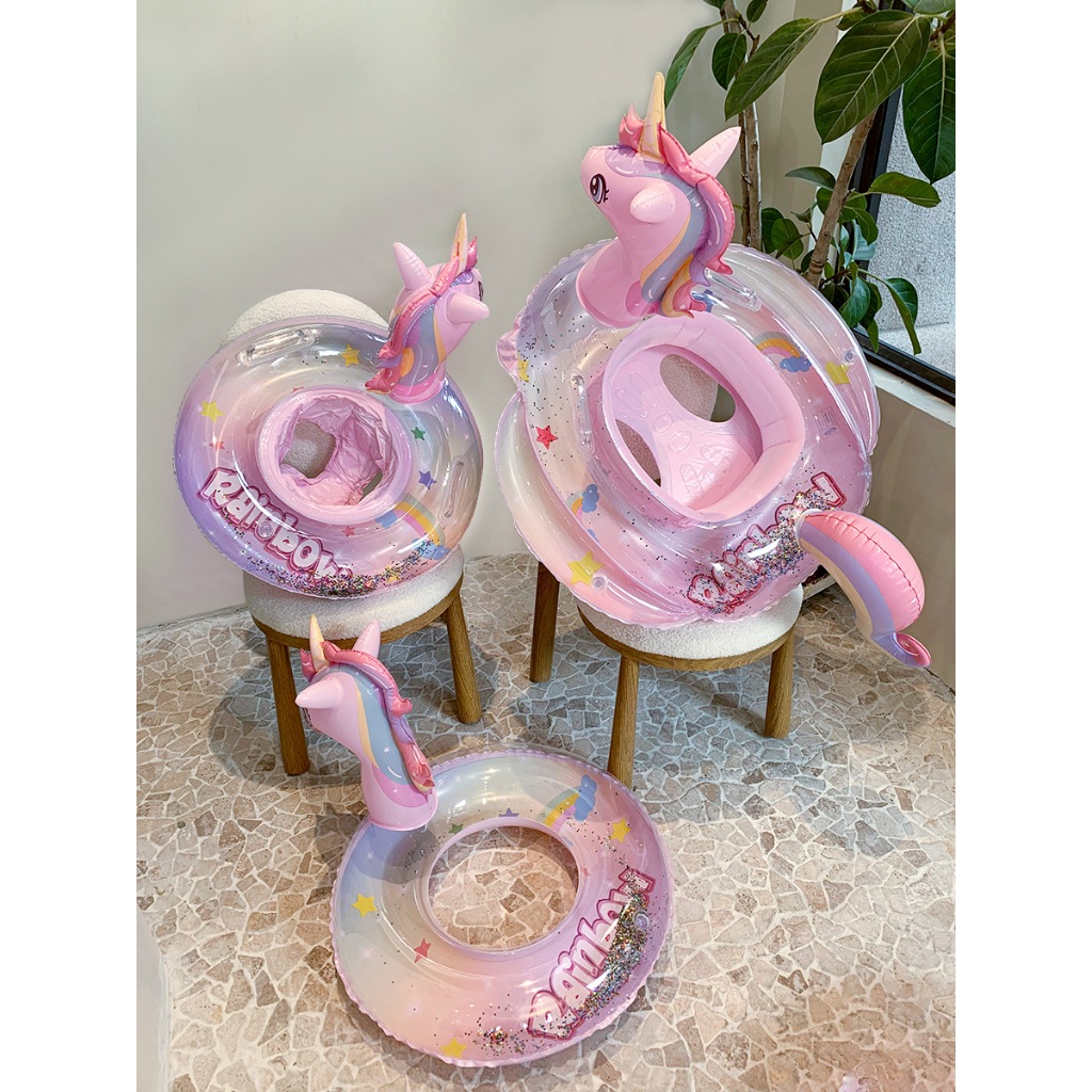 Phao Bơi Trẻ Em Hình Thú Chống Lật -Phao Bơi Xỏ Chân Chống Lật Cho Bé - Phao Bơi Hình Ngựa Cho Bé Từ 2- 7 tuổi