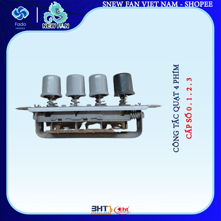 [HCM]Công tắc quạt bàn 4 nút nhấn - 3HT