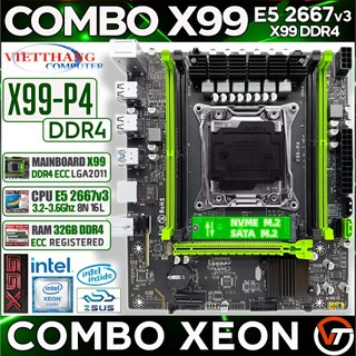Combo Main X99-P4 ZSUS + CPU Xeon E5 2667v3 ( 8N-16L) Xung cao 3.2Ghz vừa Chơi Game - Chạy Giả Lập