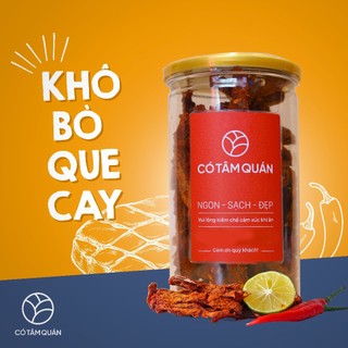  KHÔ BÒ QUE CAY CÓ TÂM QUÁN – ĐẬM VỊ THƠM NGON CHUẨN VỊ BÒ TƯƠI 250GR 