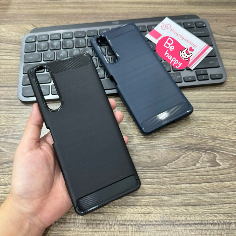 Ốp chống sốc vân carbon Sony Xperia 1 -  Xperia 1 Mark II - Xperia 1 III - Xperia 10 III - Xperia 5 