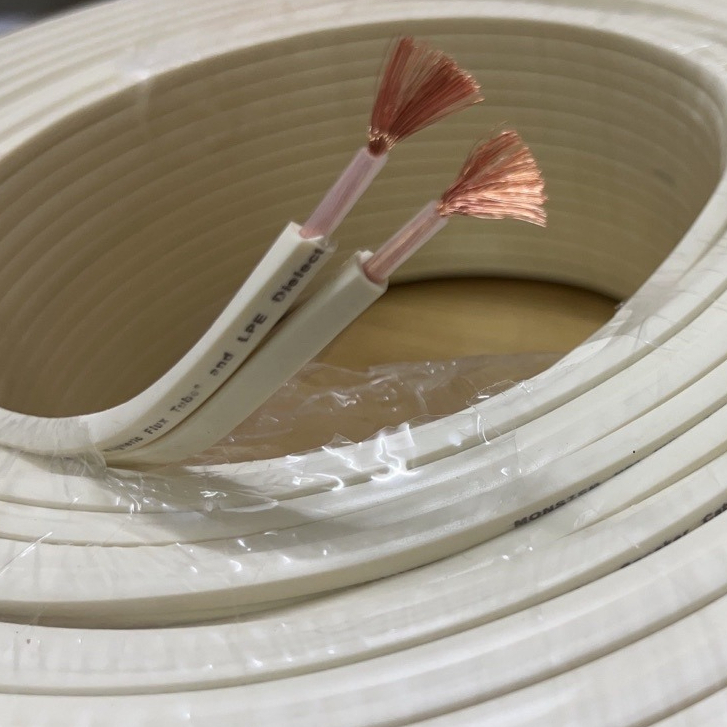 1m Dây Loa 2 ly Monster XP 240 lõi (2 *2mm) Đồng Nguyên Chất  - Dây Loa Monter Trắng 1M Siêu Bền