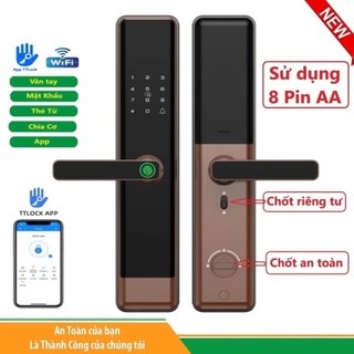 [Mã: G4] Khóa cửa Gỗ App TTLock