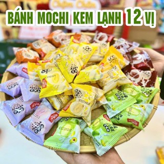 1 Kg Bánh MOCHI Kem Lạnh Mix 12 Vị Siêu Thơm Ngon Khó Cưỡng - COMBO Ăn Vặt
