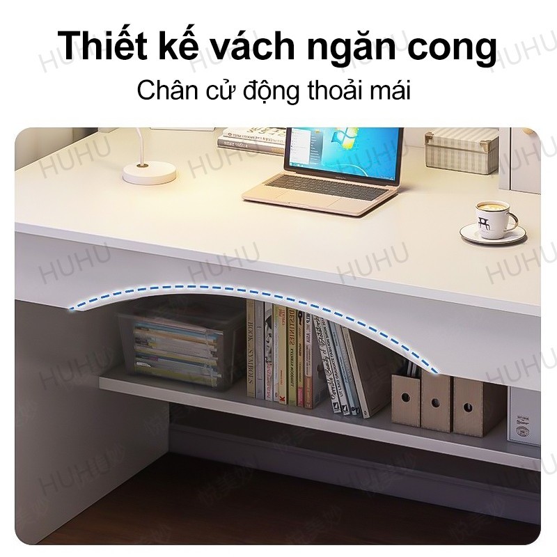 HUHU Bàn Học Sinh Viên Có Kệ Sách Kệ sách gỗ có thể đặt máy tính đa chức năng lưu trữ | BigBuy360 - bigbuy360.vn