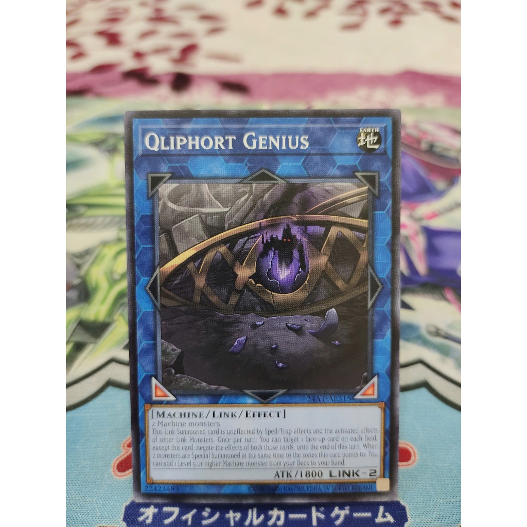 Thẻ bài Yugioh chính hãng - Qliphort Genius - 24AT-AE315 - Common
