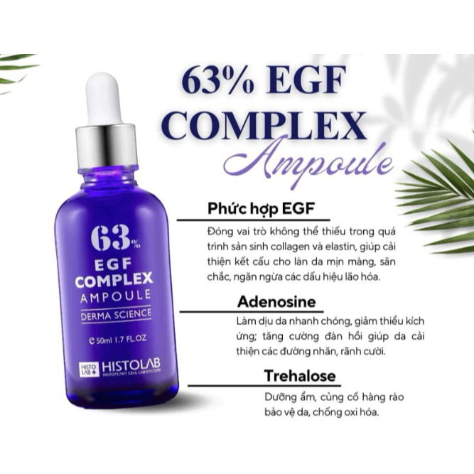 [ HISTOLAB] SERUM 63 EGF COMPLEX AMPOULE - SERUM Chống lão hóa Histolab 63%egf