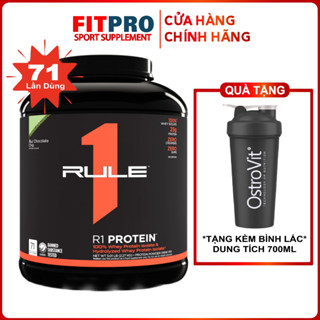 Sữa Tăng Cơ Rule 1 Whey Protein Isolate & Hydrolyzed 5LBS (2.3KG) Bổ Sung Đạm Phục Hồi Phát Triển Cơ