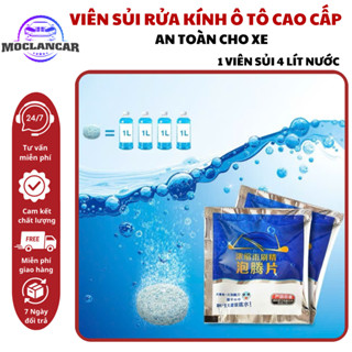 ( Bán Sỉ ) Viên Sủi Rửa Kính Xe Ô Tô - Làm Sạch Kính Xe Hơi (1 Viên = 4L Nước)